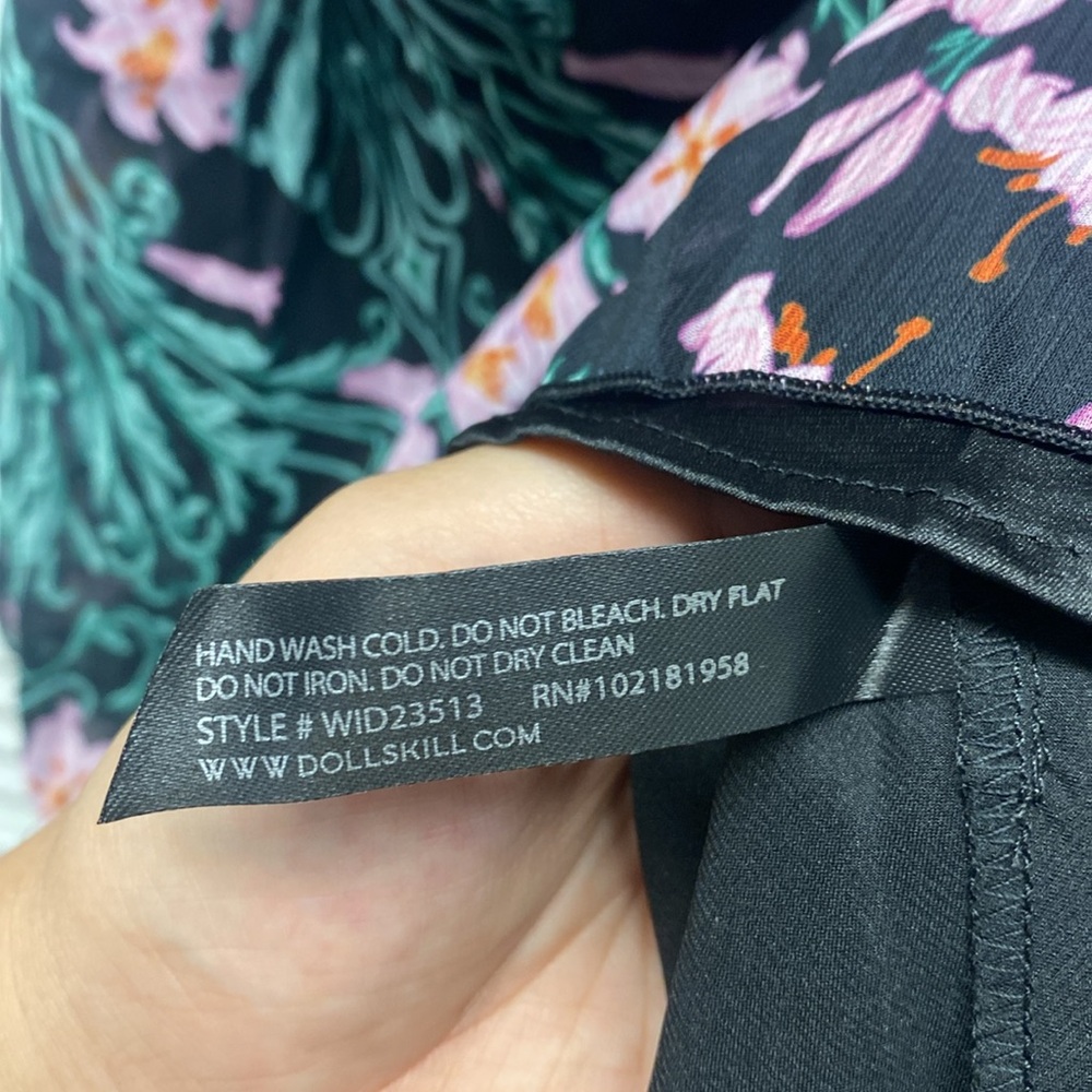 NWT Dolls Kill House of Widow Floral Oath Mini Dress - Picture 11 of 12